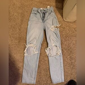 Super High-Rise Straight Jeans